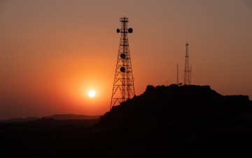 Vantage Towers Hilltop Orange Hue